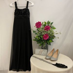 Ruby Rox Black Formal Gown- Girls Size L